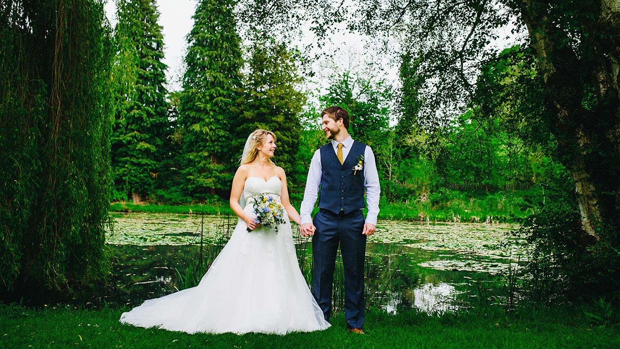 Bridal Couple by Great Pond
